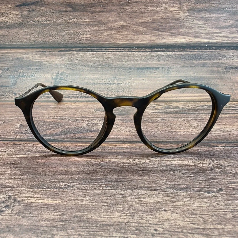 Ray-Ban RB 4243-F 865/13 49-20 145 Tortoise Round Phantos Frames Italy